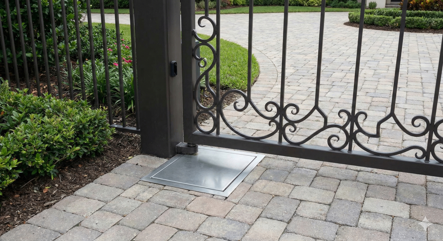 Underground gate opener system