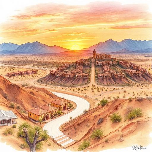 Barstow Heights hilltop community with panoramic Mojave Desert views
