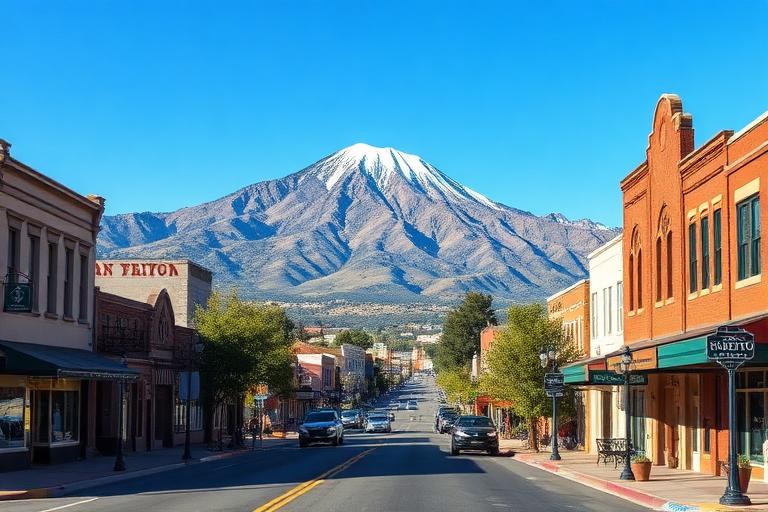 Downtown San Jacinto with views of Mount San Jacinto