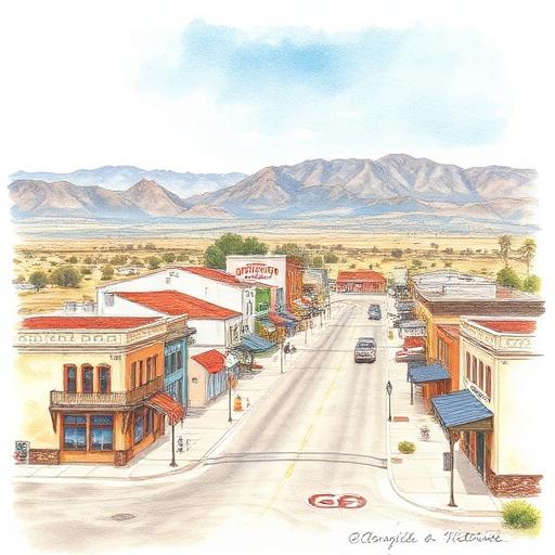 Downtown Victorville along historic Route 66 in the High Desert