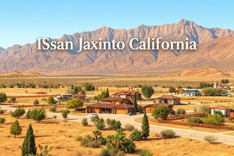 East San Jacinto residential area with San Jacinto Mountains in background