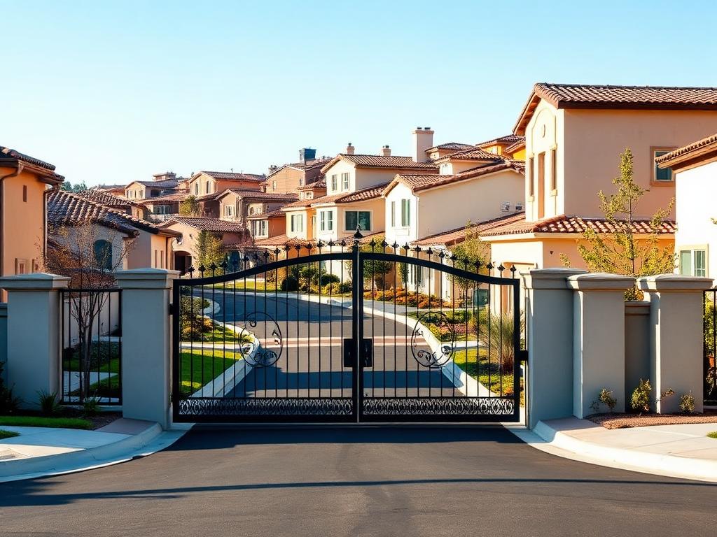 Modern HOA-compliant gate installation in Mission Grove, Riverside