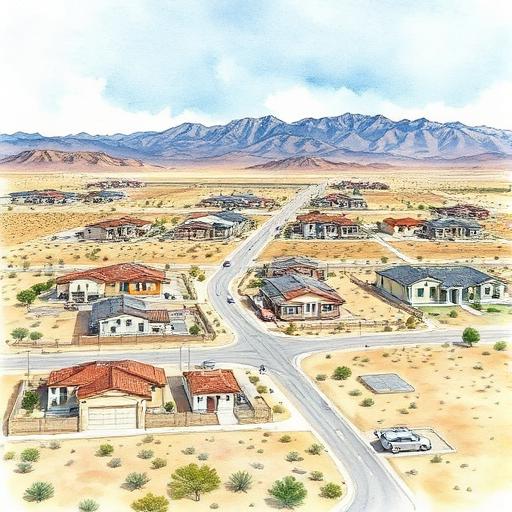 North Victorville new residential development in the Mojave Desert