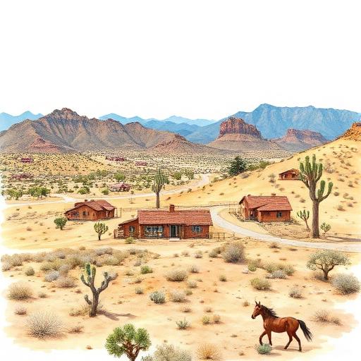 Oak Hills rural desert ranchette community with mountain views