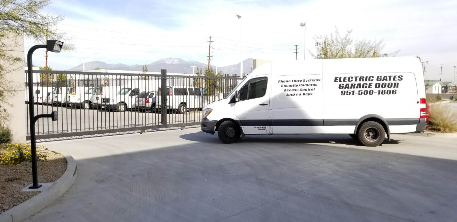 Garage door installation and repair service - technician installing a new residential garage door