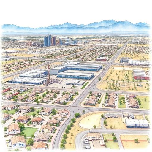 South Fontana residential neighborhood with new homes