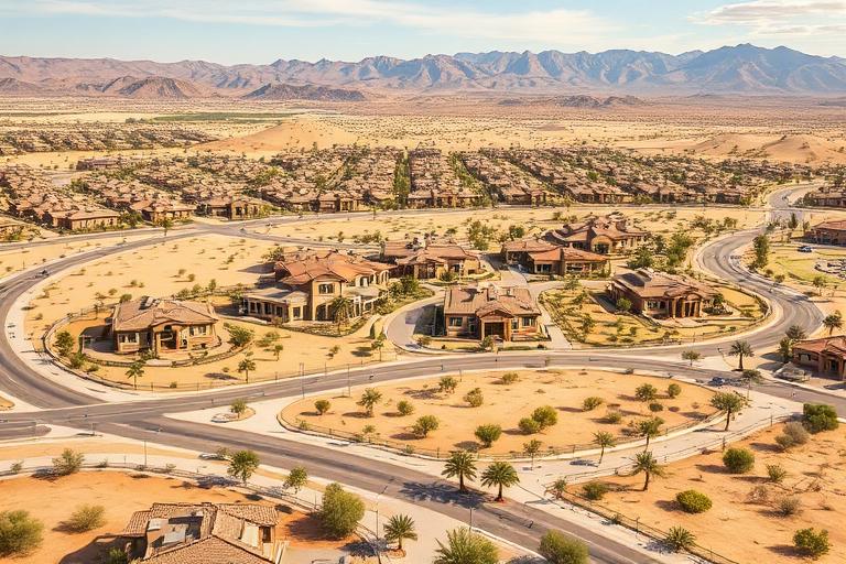 South Indio residential development near the Coachella Valley